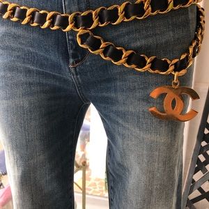 Vintage Chanel Gold Chain Link Belt